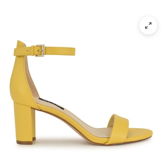 Nine West Pruce Ankle Strap Block Heel Sandals wedding guest shoe - Picture 3 of 5